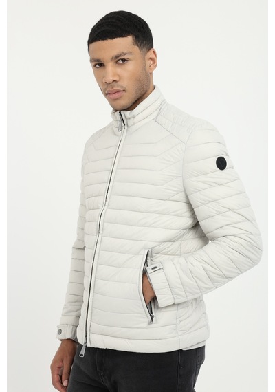 Dufy Erkek Slim Fit Kapüşonlu Taş Mont-25357