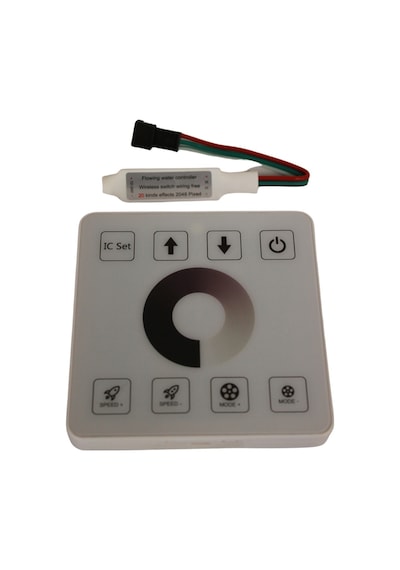 12-24 Volt Tek Renk Pixel Şerit Led Kontrol Duvar Tipi Kablosuz 86 Panel Anahtar
