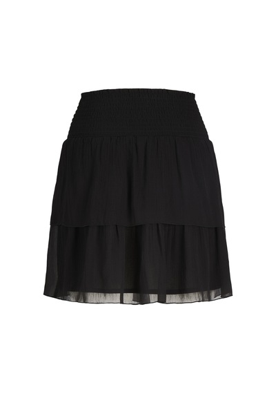 Jack & Jones Kadin Yüksek Bel Mini Etek - Lana - 12294607 Siyah