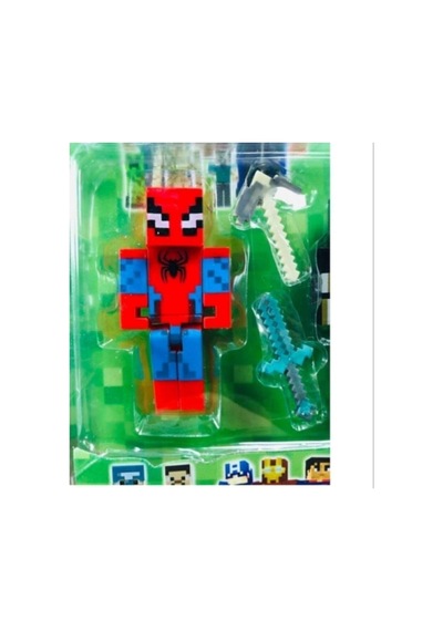 Minecraft Figür Oyuncak Süperman Batman 12 Parça Süpermen Li Maykıraft