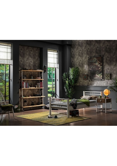 Bedliga Asos Ferforje Metal Tek Kişilik Karyola