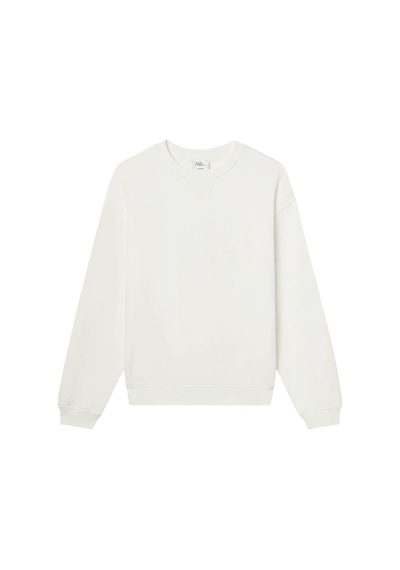 Frame Unisex Tonal Logo Crewneck - Krem Cream