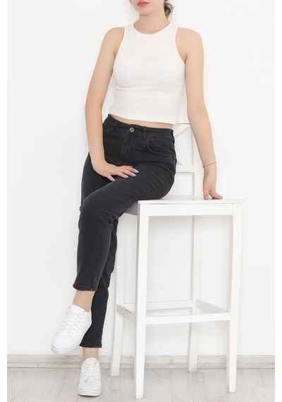 Mokashopin - Boyfriend Kot Pantolon Koyufüme - 11917.1431. 001