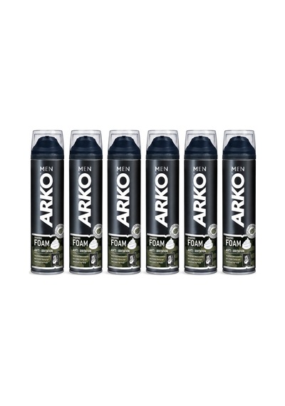 Arko Men Traş Köpük 200ml Tahriş Karşıtı Antı-ırrıtatıon - 6'li Paket