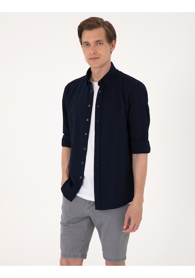Pierre Cardin Erkek Lacivert Gömlek Desenli 50307162-vr033 Lacivert Pierre Cardin Erkek Lacivert Gömlek Desenli 50307162-vr033 Lacivert