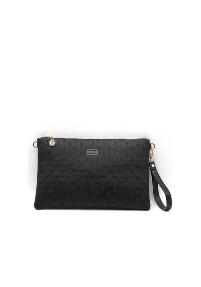 Silver Polo Sp1034 Kadın Portföy & Clutch Logolu Siyah-siyah