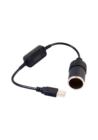 Sones Araç Dönüştürücü Adaptör Kablolu Denetleyici Usb Çakmak Soketi 5 V İla 12 V Güç Adaptörü Kablosu Siyah