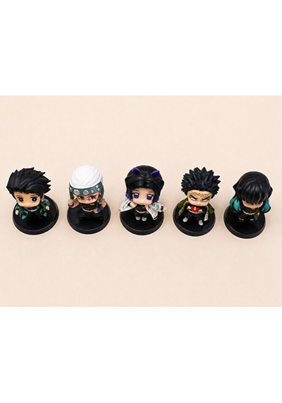 Demon Slayer 5'li Figür Seti Tanjiro Tengen Uzui Shinobu Gyomei Muichiro 7 Cm