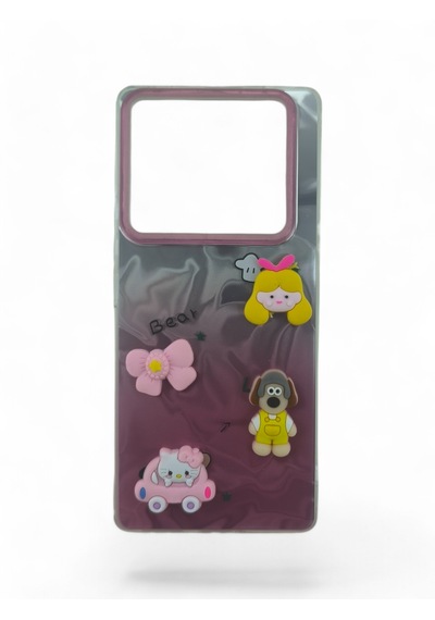 İnfinix Note 40 Pro 4g Teddy Hologramlı Desenli Silikon Kılıf
