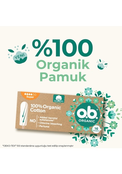 O.b Organic Super Tampon 16'lı Paket