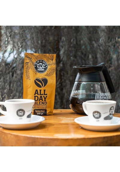 Oze Aromalı Filtre Kahve Tanışma Seti Irish Cream 250 G + All Day Blend 250 G + Vanilya 250 G Çekirdek