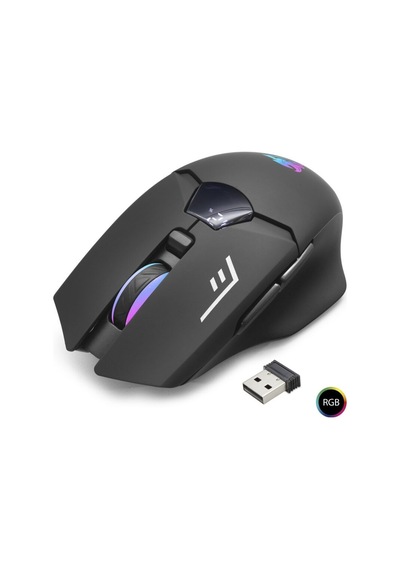 G400 Kablosuz Gaming Mouse Dual Mod 1600 Dpi Sessiz Rgb - Siyah Diğer