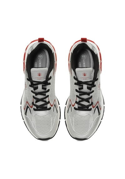 Lumberjack Chuck 4pr Gri Erkek Sneaker Gri-kırmızı Gri - Kırmızı