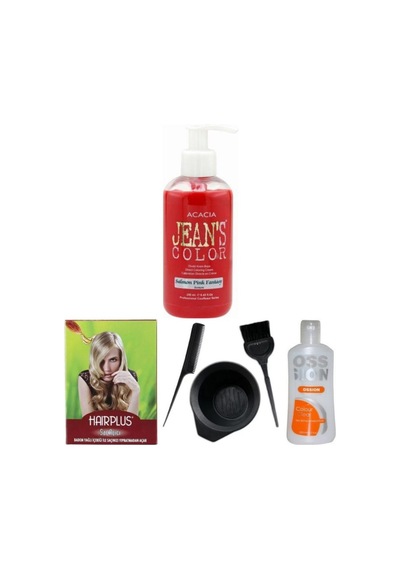 Saç Boyası Somon 250 ml Saç Açıcı Boya Temizleyici Ve Fluweel Boya Seti 869900100948990