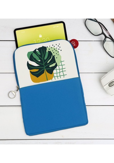Bk Gift Yaprak Tasarımlı Taşınabilir Koruyucu Tablet Kılıfı