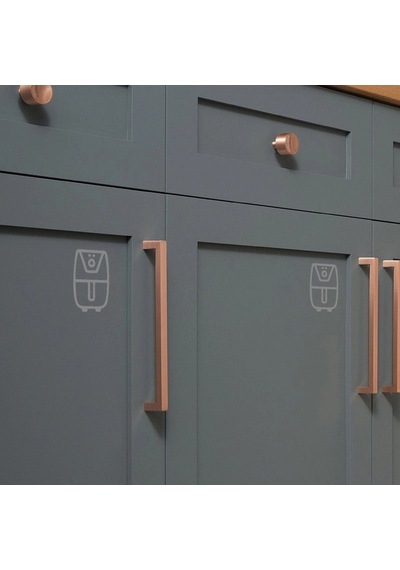 Airfrayer Mat Gri Dekoratif Folyo Sticker 14x14 Cm