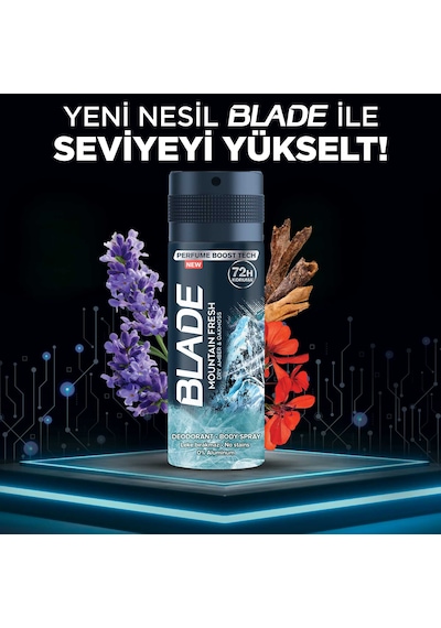 Blade Mountain Fresh Deodorant 3 x 150 ML