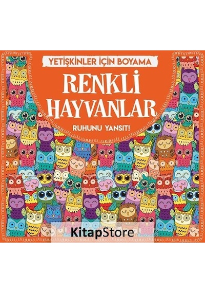 Renkli Hayvanlar - Yetişkinler için   Boyama