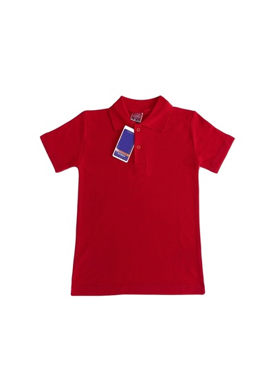 Angelos Girls Kız Çocuk Okul Tarz %100 Pamuk T-shirt -5-17 Yaş Ag006 Kırmızı