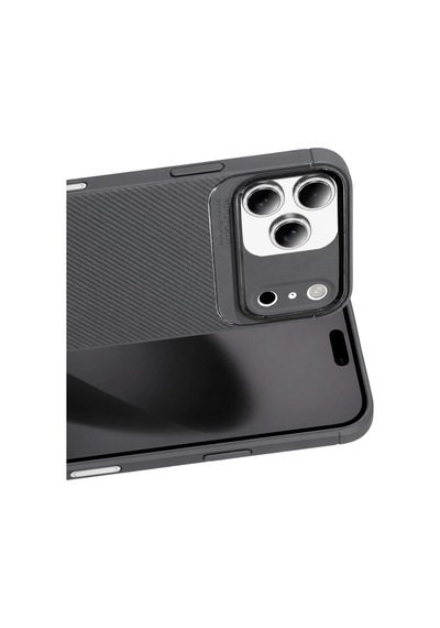 Bezos İphone 17 Pro Max Uyumlu Auto Focus Karbon Kapak - Gri Dfnbez