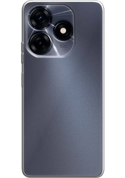 Tecno Uyumlu Spark 10 4g Kılıf Zore Şeffaf Süper Silikon Kapak