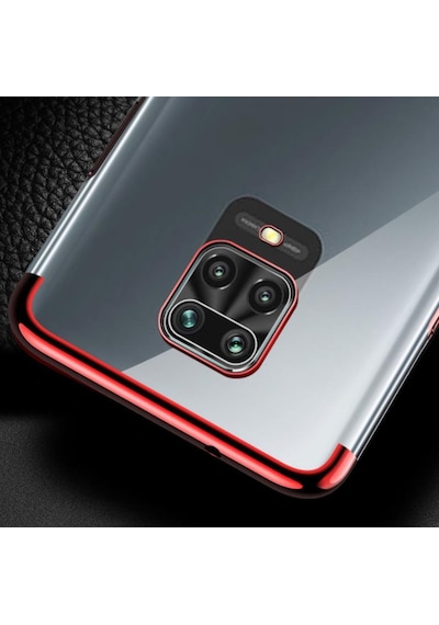 Xiaomi Redmi Note 9 Pro Köse Renkli Kamera Korumali Seffaf Kilif 433032288