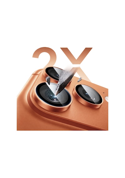 Buff İphone 17 Pro / 17 Pro Max Titan Metal Kamera Lens Koruyucu Orange Turuncu
