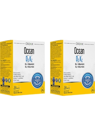 Orzax D3 K2 Vitamini 2'li Set