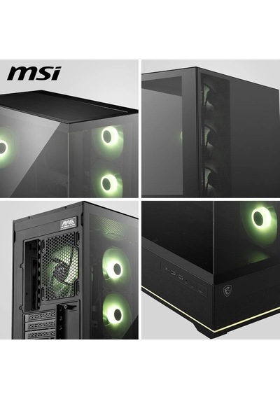 Mag Pano 110r Pz Temperlı Cam 3x120mm 1x120mm Argb Fan Atx Panoramık Gamıng Bılgısayar Kasası