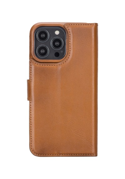 Bouletta Apple İphone 14 Pro Max Uyumlu Deri Kılıf Mw36 Rst2ef