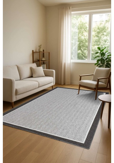 Venüs Sisal Antrasit Modern Dokuma Kilim Hasır Halı 513antrasit - Gri