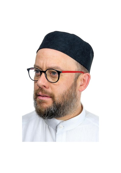 Kubbeli Sert Kalıp Takke - Siyah