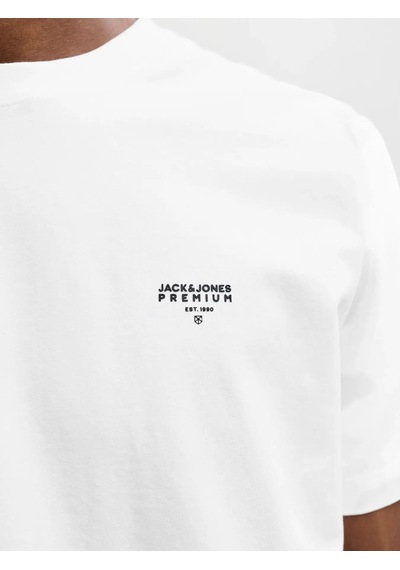 Jack & Jones Jack&jones Jprblatyler Ss Tee Erkek T-shirt 12292383 Beyaz