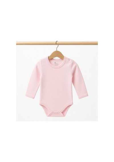 H&c Coolboy H&c Uzun Kollu Omuz Çıtçıtlı Bebek Body %100 Pamuk Pembe