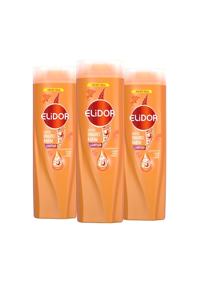 Elidor Superblend Anında Onarıcı Saç Bakım Şampuanı 3 x 400 ML