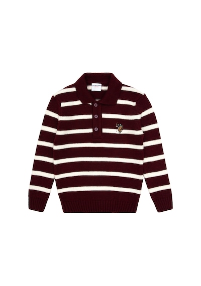 U.S. Polo Assn. Erkek Çocuk Bordo Kazak /triko 50315627-vr014