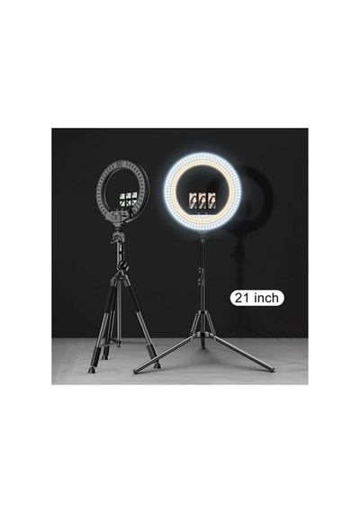 21 Inç Rıng Lıght Mega Boy Kumandalı Led 54cm Influencer Kuaför Makyaj Işığı Profesyonel Çantalı