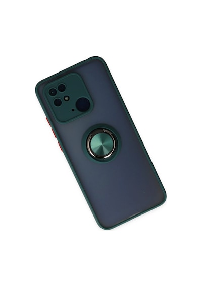 Cosmotex Newface Xiaomi Poco C40 Kılıf Montreal Yüzüklü Silikon Kapak - Yeşil