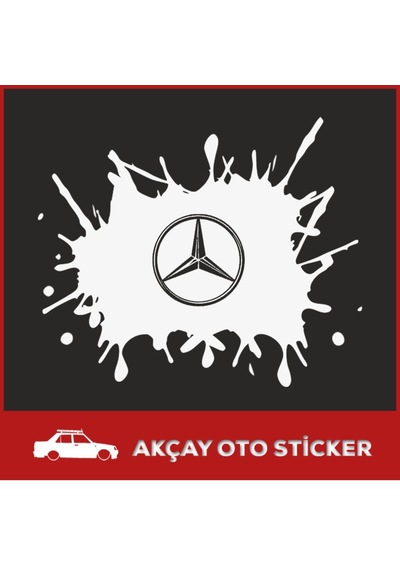 Tüm Araçlara Uygun Uyarı Boya Sıçraması Sticker Uyarı Araç Sticke