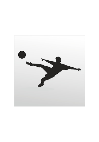 Folyo Sticker Futbol Adkpquy501 130cm Uzunluk Siyah