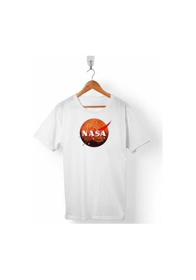 Nasa Mars Gezegen Logosu Cosmos Astronot Erkek Tişört