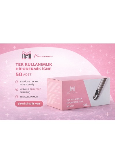 21g X 50mm Dolgu Kanülü Steril Uç 50 Adet 1 Kutu