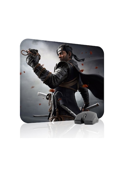 Ghost Of Tsushima Kaymaz Dikişli Kauçuk Oyuncu Mousepad V3 - 48x40 Xl Gaming Mouse Pad Fare Altlığı
