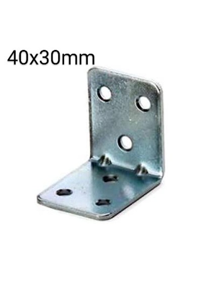 4 Adet 40x30 Mm Masa Sabitleme Gönyesi Nikel Renk Ba4030