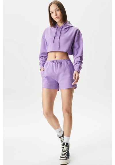 Stba Soon To Be Announced Essentials Women's Short Kadın Pamuk Şort Mor