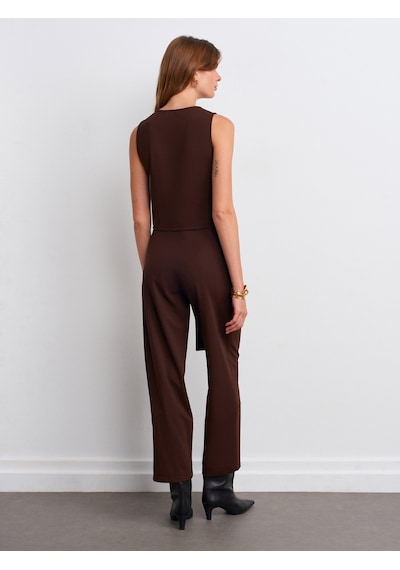 Dilvin 72189 Kemerli Pantolon-kahve Kahve