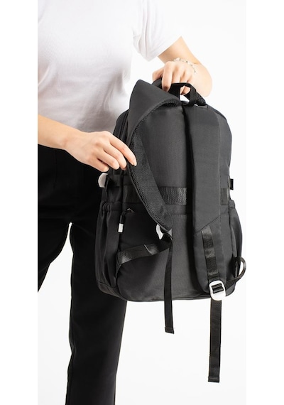 Ventis Unisex Okul Çantası Ortaokul Lise Maskotlu Sırt Çantası 43 30 Cm Su Geçirmez Kumaş Vnt4-g Siyah