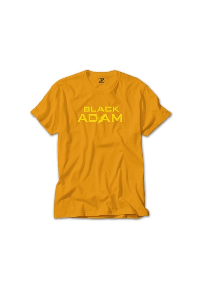 Black Adam Yellow Text Sarı Tişört