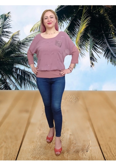 Boutique Venüs Pembe Bluz BV-PY-113
