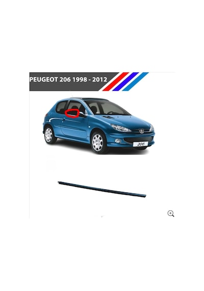 Peugeot 206 Sağ Ön Cam Dış Sıyırıcı Fitili 1997 - 2012 9334.90